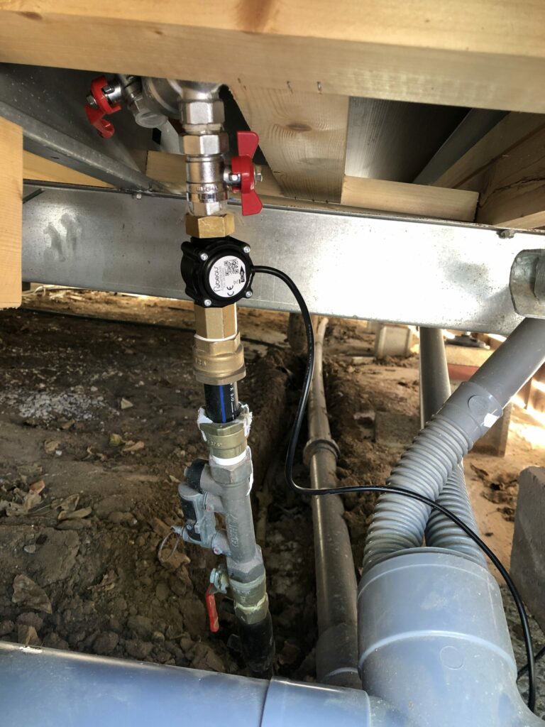 Installation debimetre connecte eddo.leak